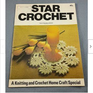 Vtg 70s Star Crochet Hairpin Embroidery Knitting New English Library 40+Patterns